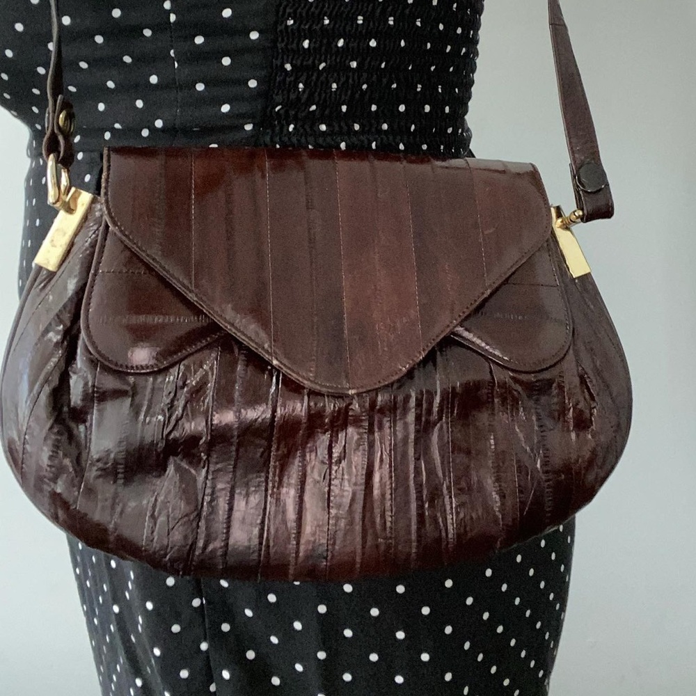 Vintage eel skin purse made in Hong Kong